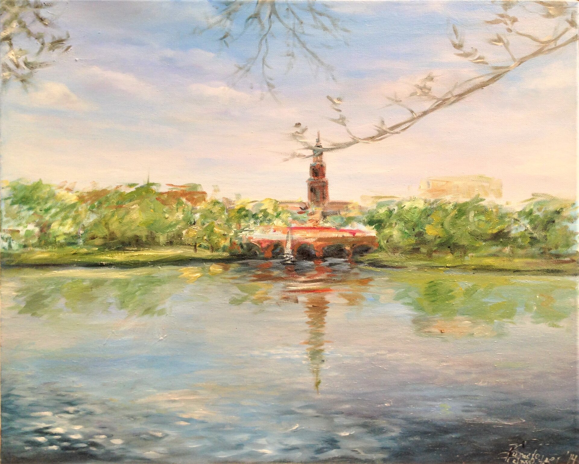 Blick über die Alster Blick über die Alster