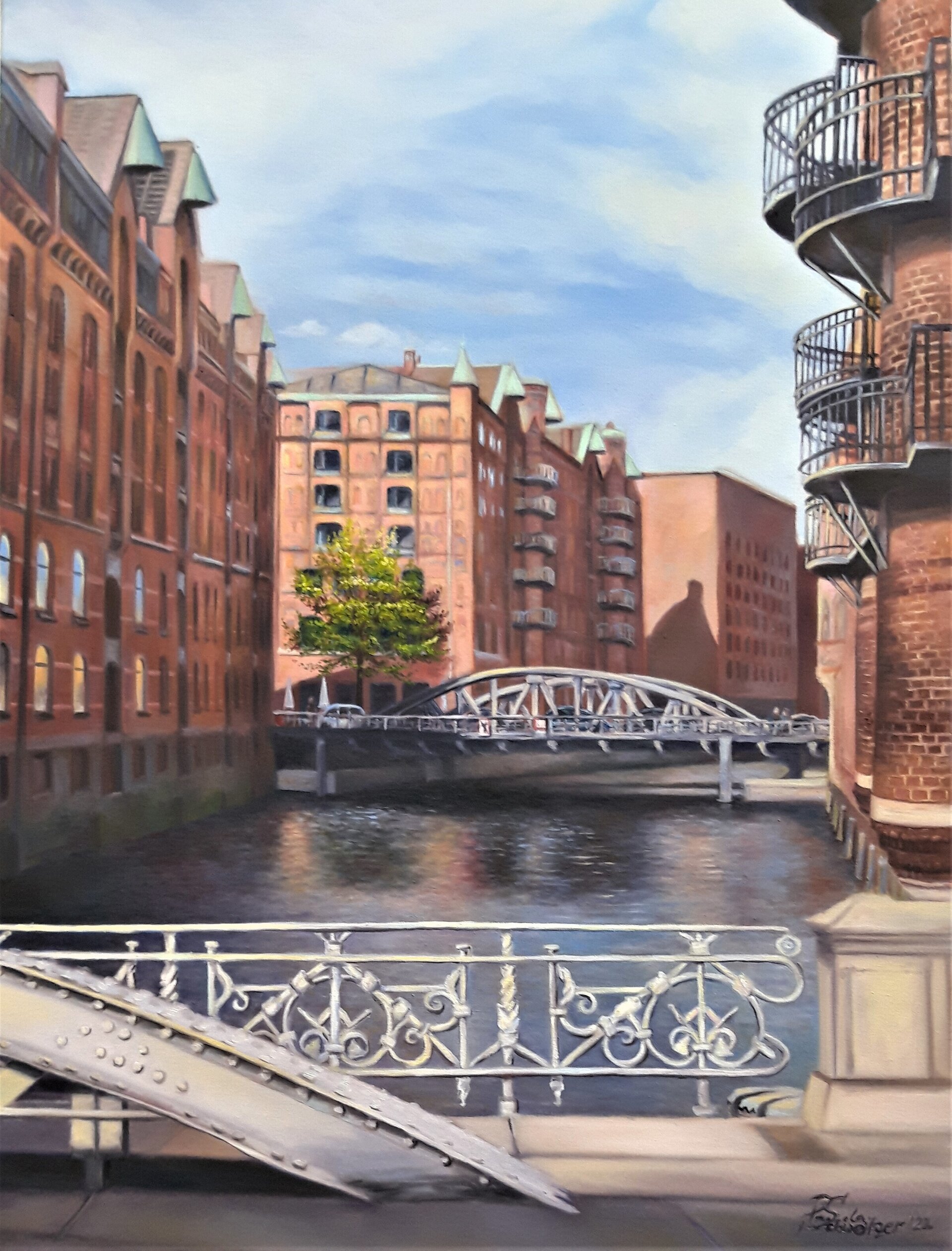 Speicherstadt und der kleine grüne Baum Speicherstadt und der kleine grüne Baum